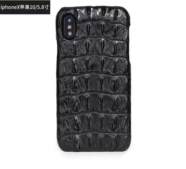 Luxury Natural Crocodile Skin Case for iPhone Models - Image 4