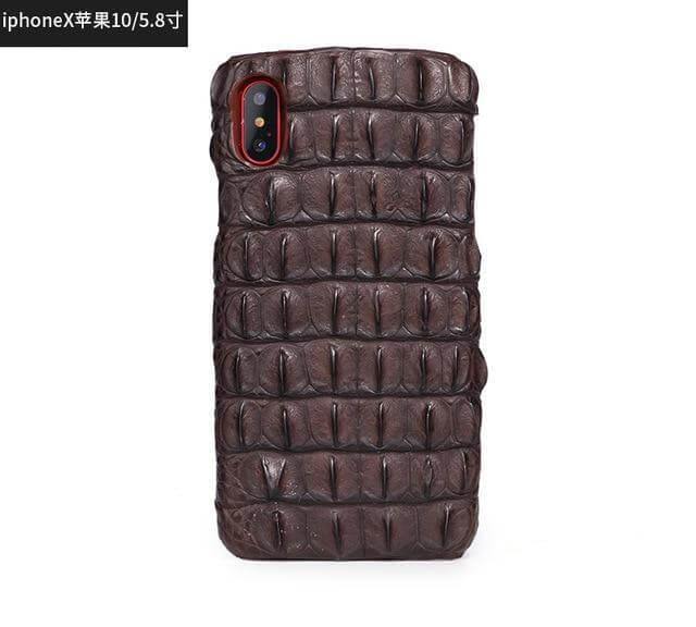 Luxury Natural Crocodile Skin Case for iPhone Models - Image 6