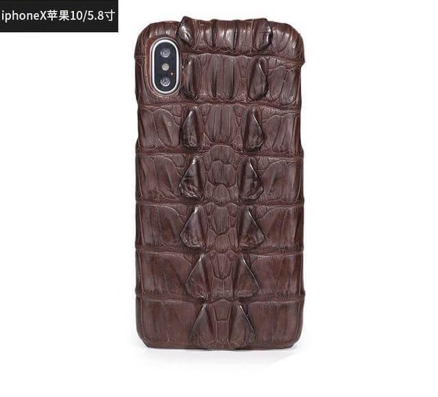 Luxury Natural Crocodile Skin Case for iPhone Models - Image 8