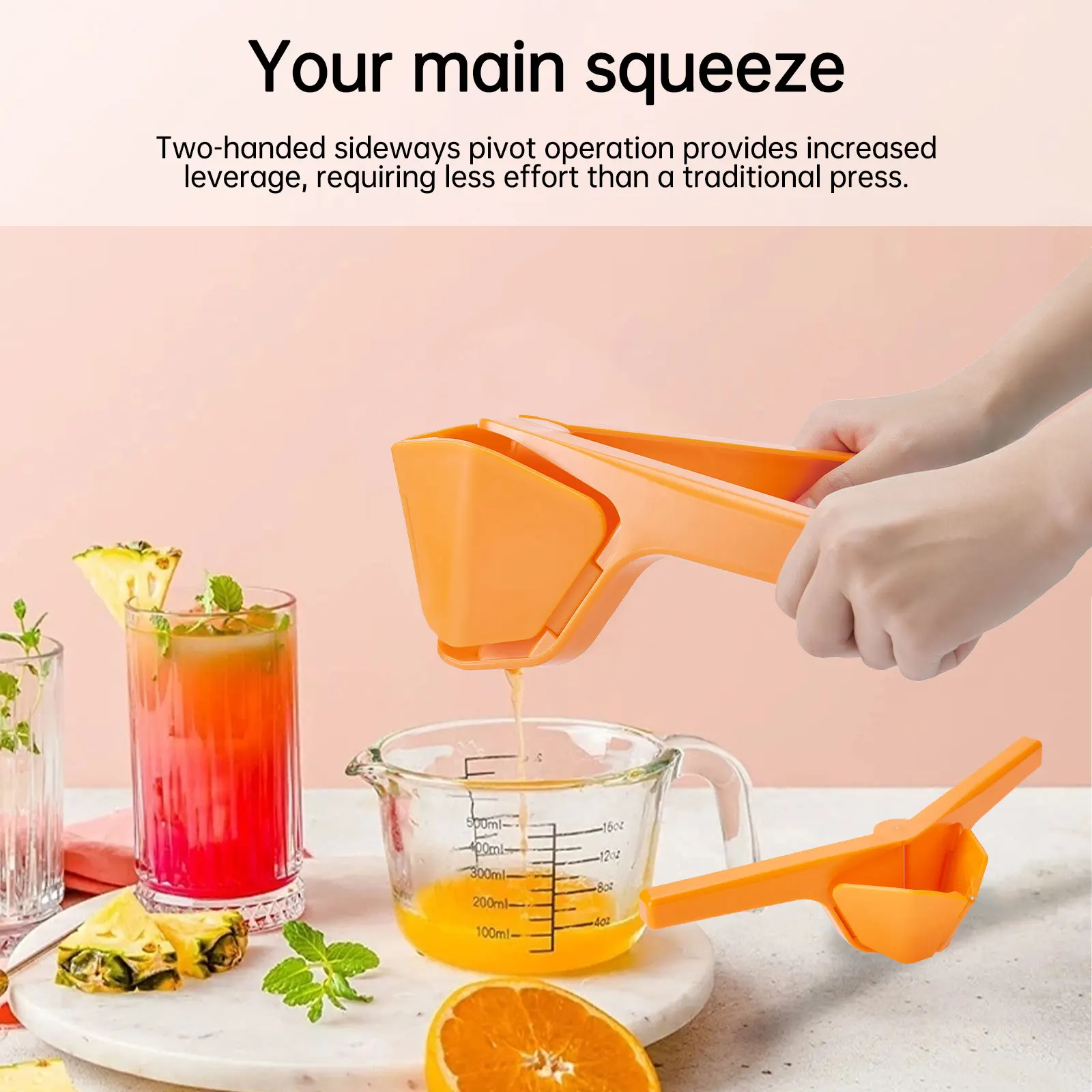 Natural Hand Press Fruit Squeezer Tool - Image 2
