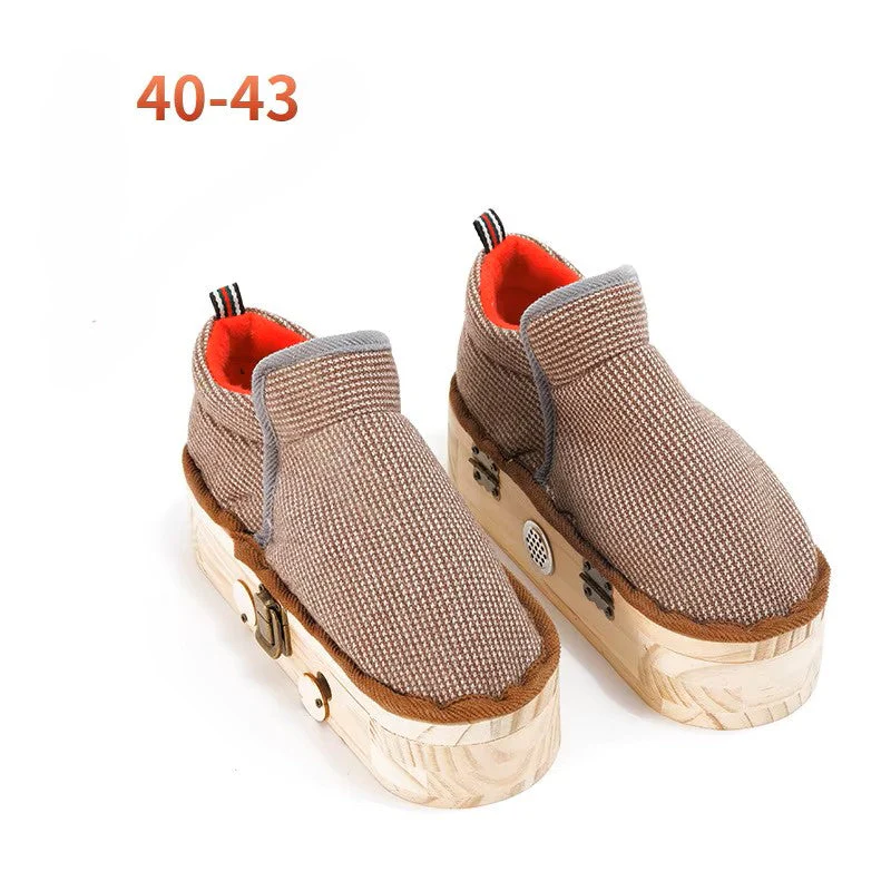 Natural Wood Herbal Heat Circulation Therapy Boots - Image 7