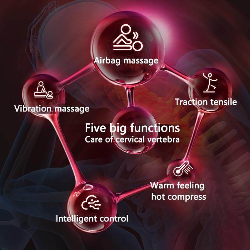 Neck Support Tension Reliever Heated Massager - Image 9