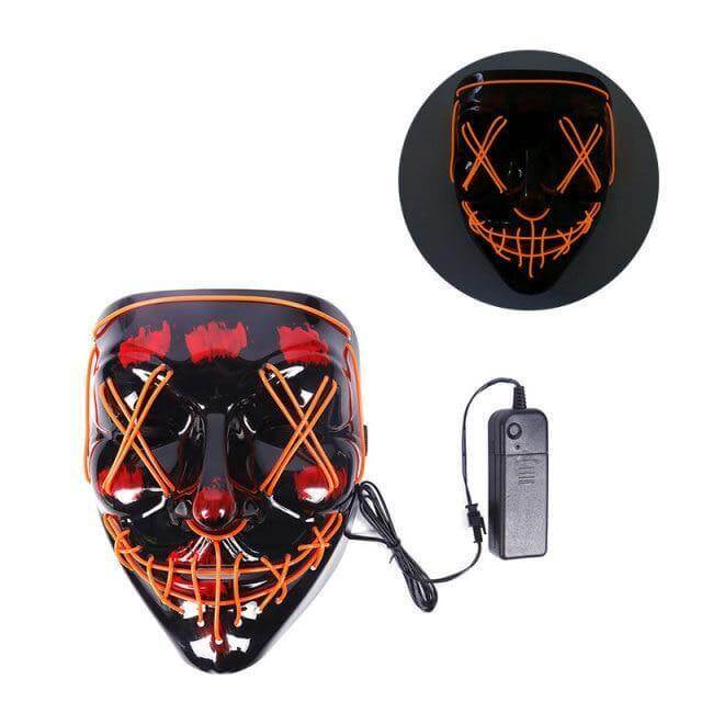Neon Horror LED Party Halloween Mask - Image 17