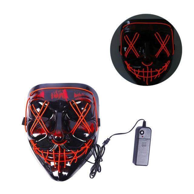Neon Horror LED Party Halloween Mask - Image 20