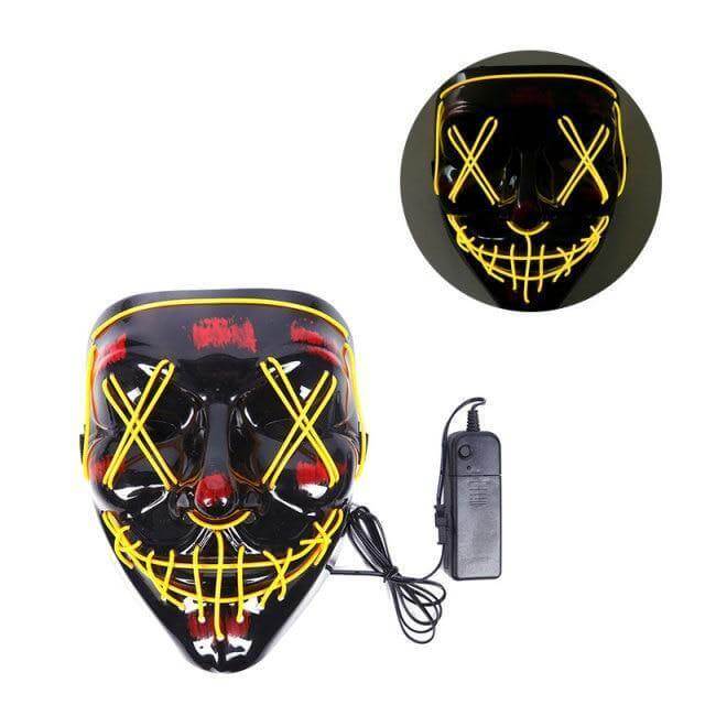 Neon Horror LED Party Halloween Mask - Image 21