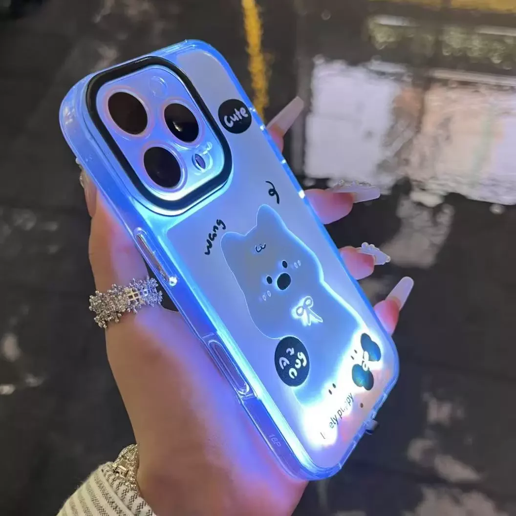 Neon Paws Cat Lover Luminous Phone Case - Image 3