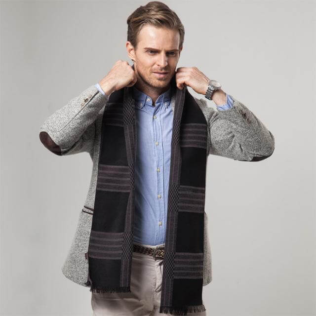 New Striped Cashmere Scarf - Image 2