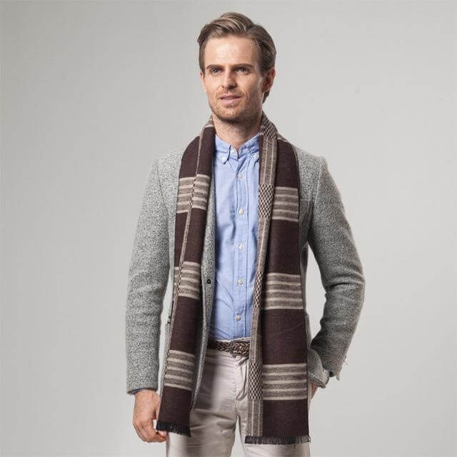 New Striped Cashmere Scarf - Image 3