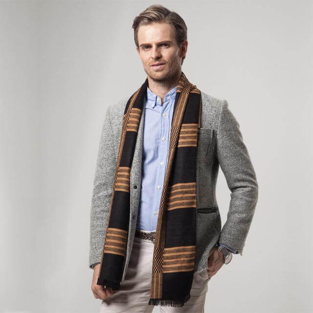 New Striped Cashmere Scarf - Image 5