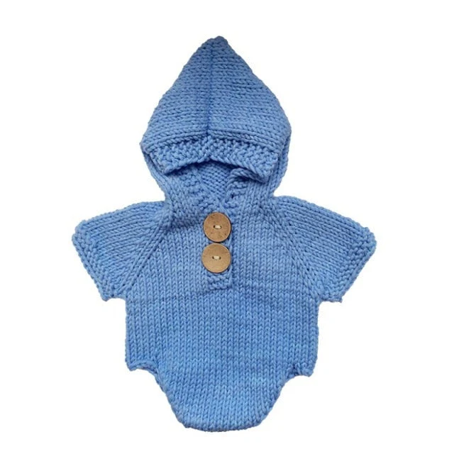 Newborn Baby Crochet Romper Knit Costume - Image 10