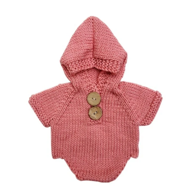Newborn Baby Crochet Romper Knit Costume - Image 9