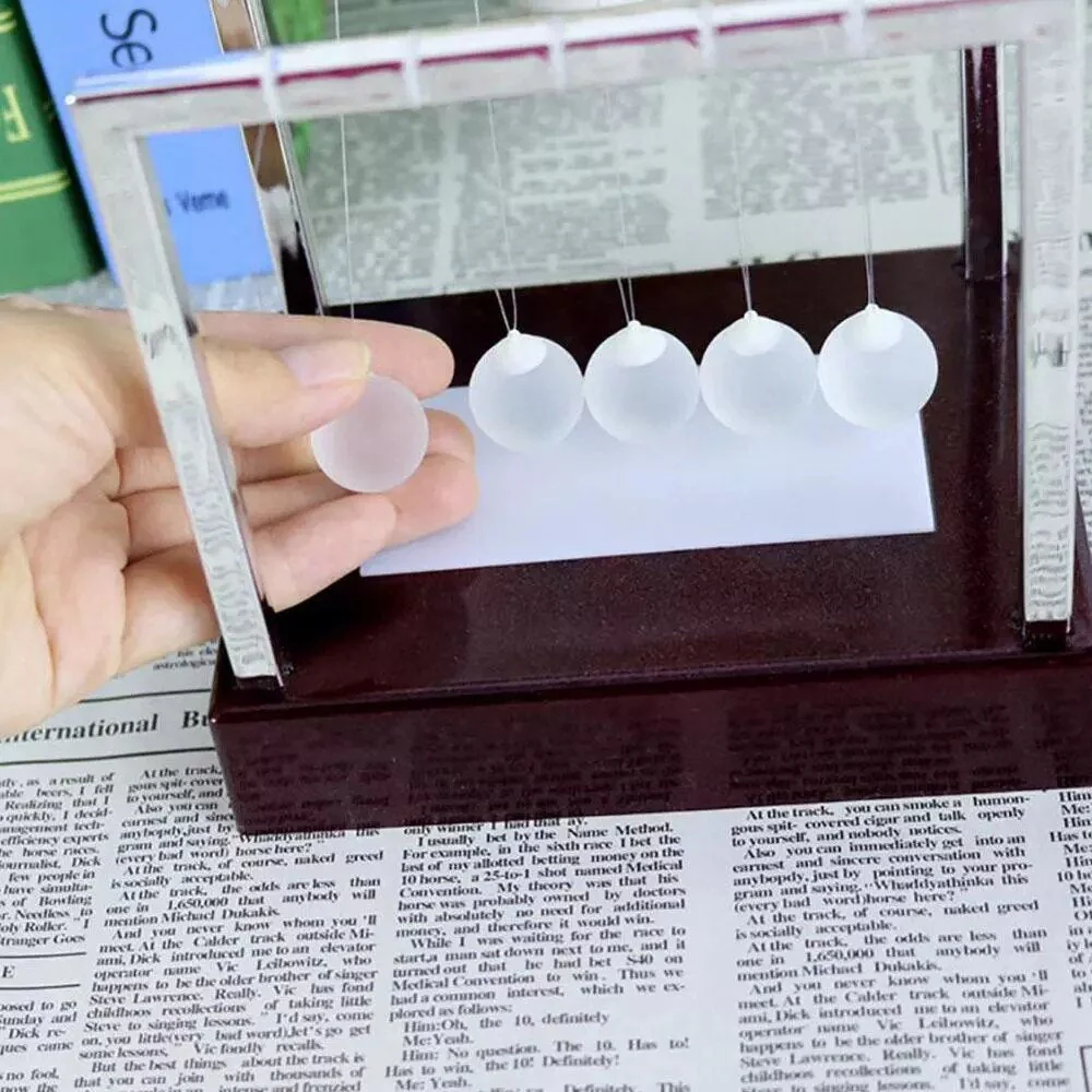 Newtons Cradle Led Colorful Science Toy - Image 4