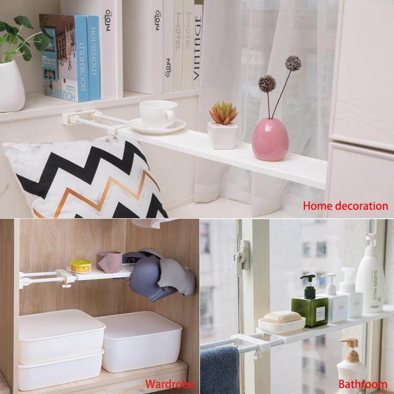 No-Drill Adjustable Kitchen Cabinet Organizer Rack - Image 4