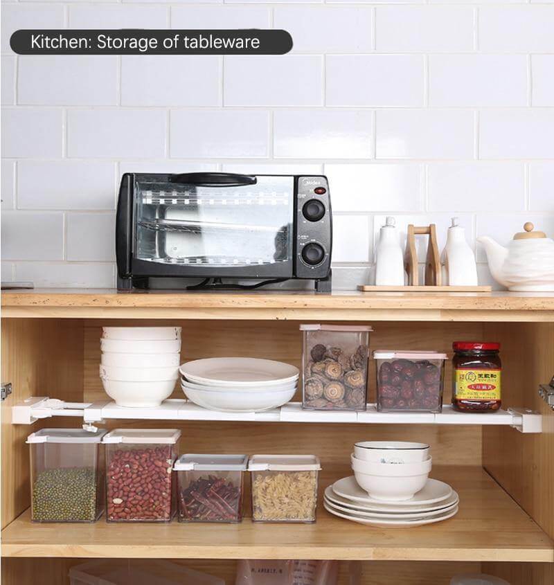 No-Drill Adjustable Kitchen Cabinet Organizer Rack - Image 5