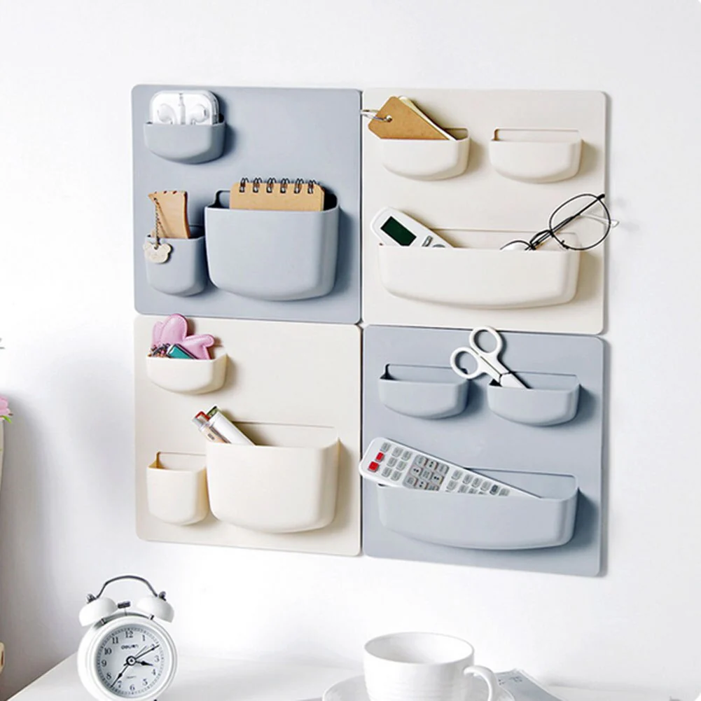 No-Drill Minimal Soft Pastel Wall Stuff Organizer - Image 2
