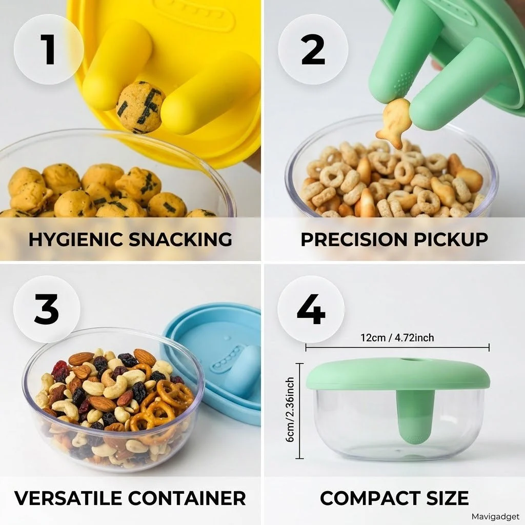 No Mess Clean Hands Snack Bowl - Image 3