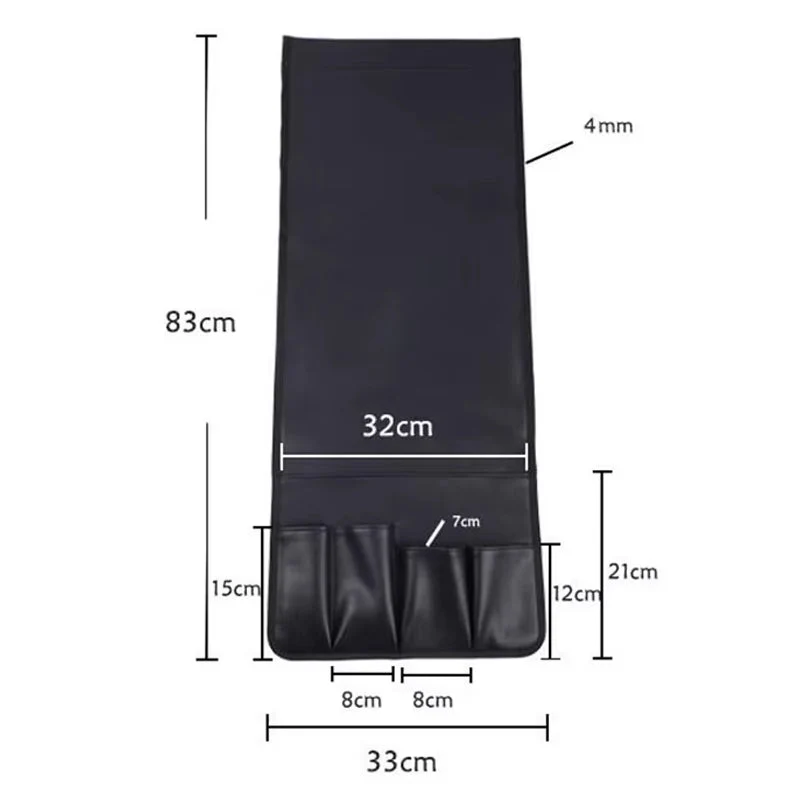 Non-slip 5 Pockets Leather Arm Rest Chair Organizer - Image 5