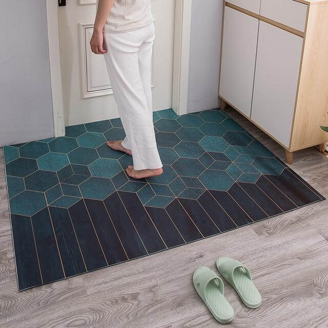 Non-Slip Dust Proof Nordic Style Hexagon Door Mat - Image 10