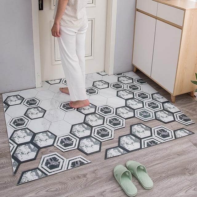Non-Slip Dust Proof Nordic Style Hexagon Door Mat - Image 9