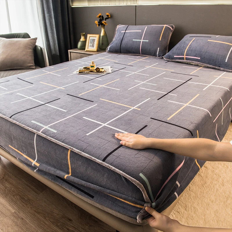 Non-Slip Elastic Thick Soft Mattress Cover - Image 19
