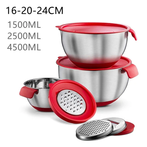 Non-Slip Multifunctional Grater Mixing Bowls - Image 18