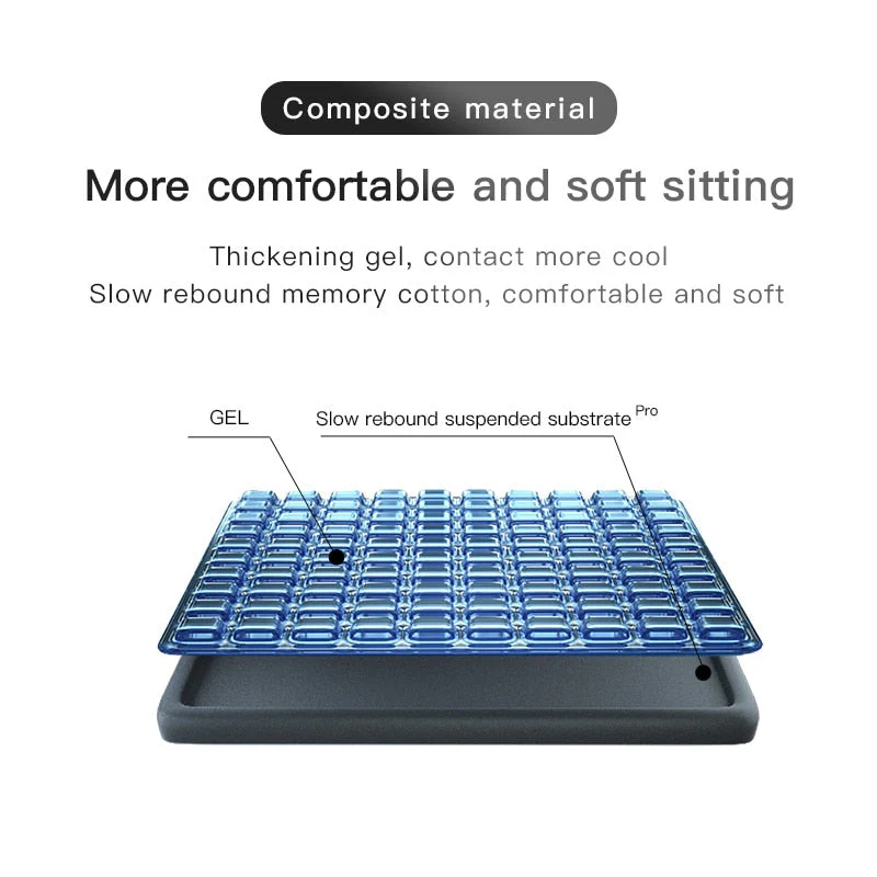 Non-Slip Orthopedic Memory Gel Seat Cushion - Image 6
