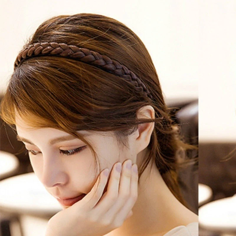 Non-Slip Synthetic Hair Adjustable Headband - Image 2