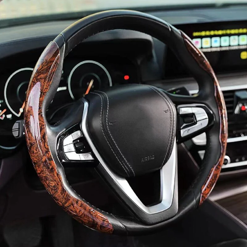 Non-Slip Wood Grain Car Wheel Cover - Image 4