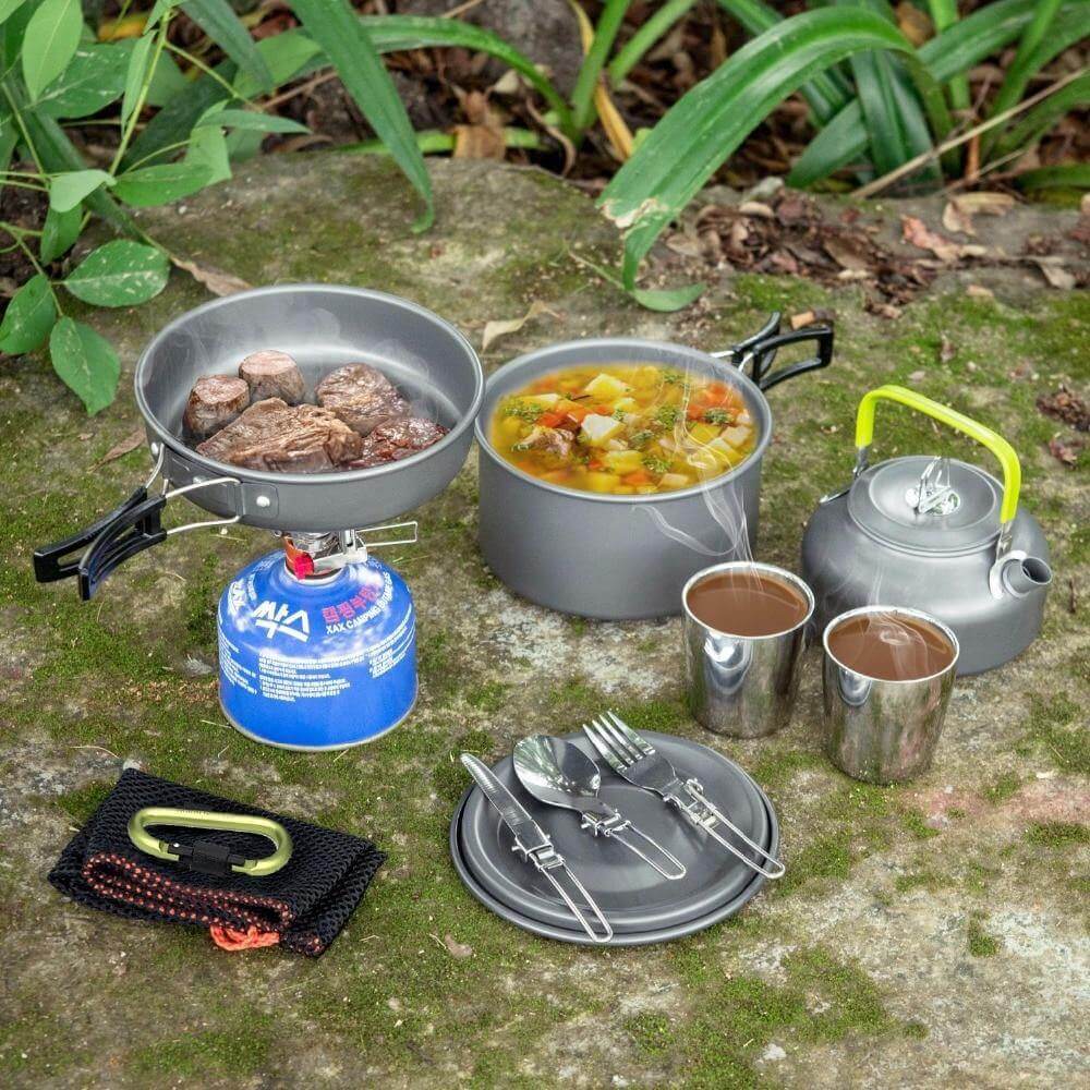 Non-stick Outdoor Camping Cookware Picnic Cooking Set - Image 3