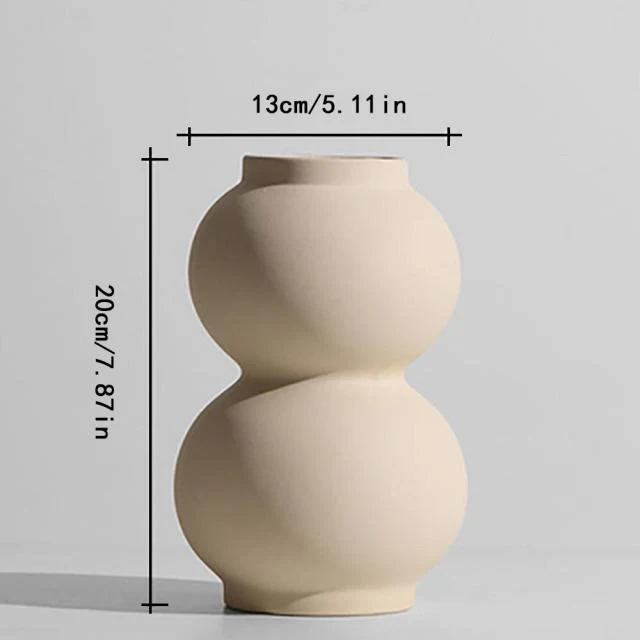 Nordic Art Elegant Flower Ceramic Vase - Image 20