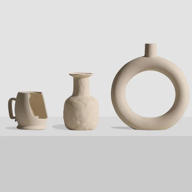 Nordic Art Elegant Flower Ceramic Vase - Image 3
