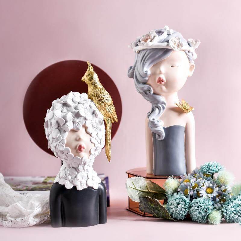 Nordic Artistic Woman Figurines Home Decor - Image 6