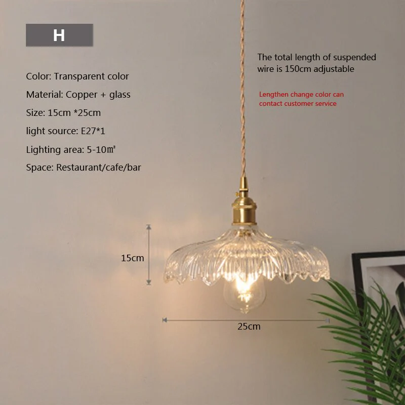 Nordic Brilliance Transparent Glass Pendant Lamp - Image 11