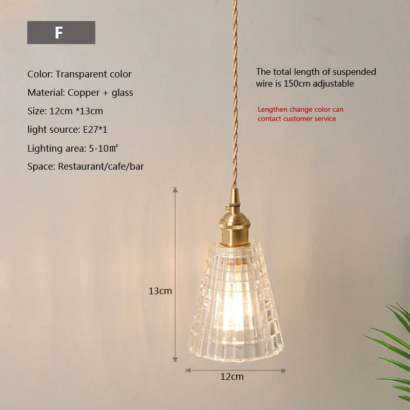 Nordic Brilliance Transparent Glass Pendant Lamp - Image 28