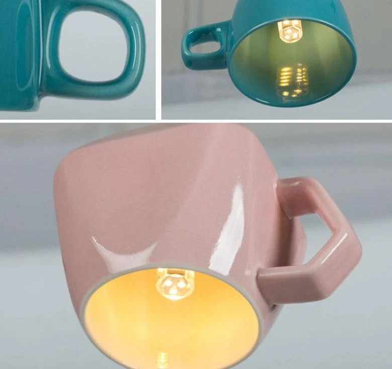 Nordic Ceramic Tea Cup Light - Image 10