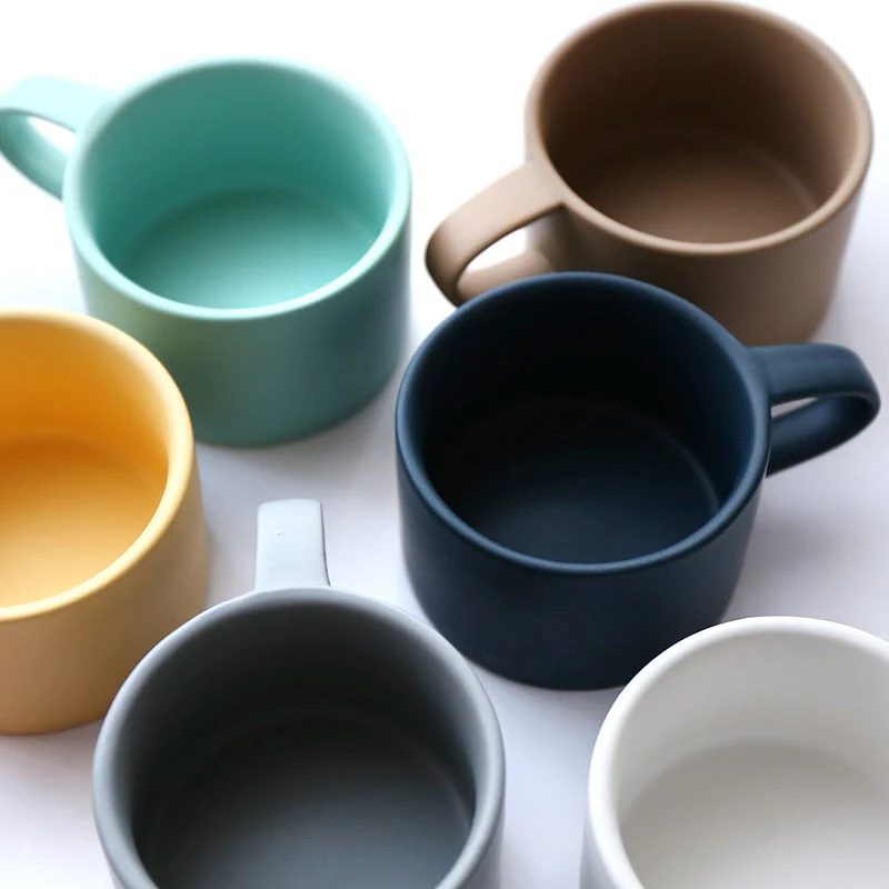 Nordic Colorful Elegant Matte Coffee Mugs - Image 5