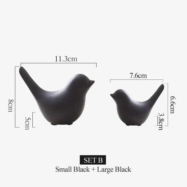 Nordic Creative Ceramic Bird Figurines - Image 12