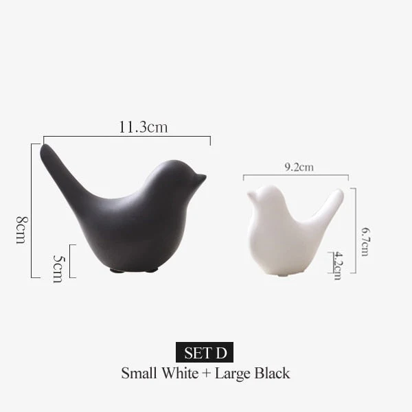 Nordic Creative Ceramic Bird Figurines - Image 14