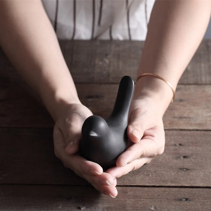 Nordic Creative Ceramic Bird Figurines - Image 4