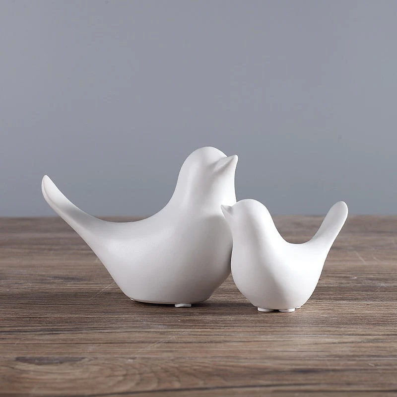 Nordic Creative Ceramic Bird Figurines - Image 5