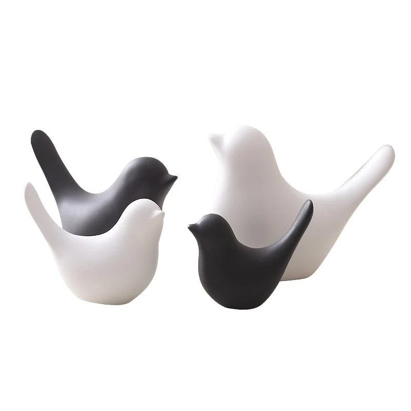 Nordic Creative Ceramic Bird Figurines - Image 6