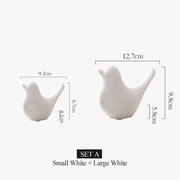 Nordic Creative Ceramic Bird Figurines - Image 9