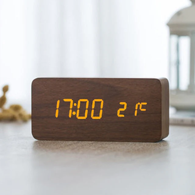 Nordic Digital Led Voice Control Alarm Clock - Image 5