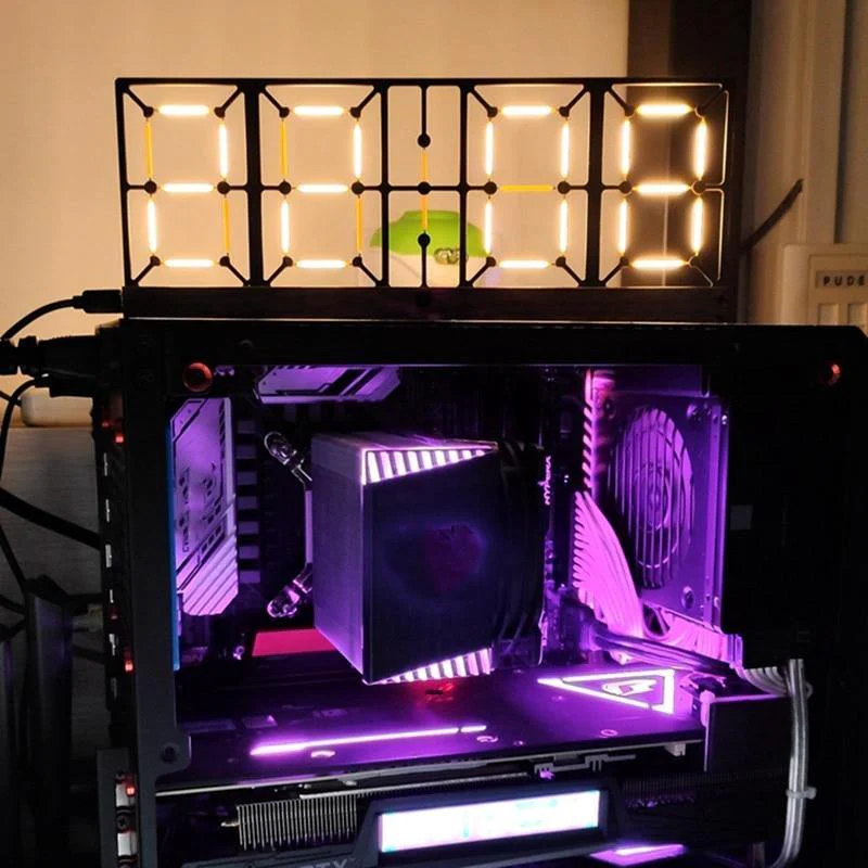 Nordic Double-Sided LED Clock - Image 3