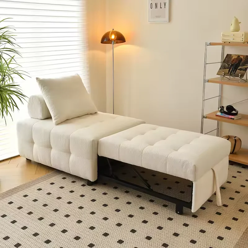 Nordic Elegance Space-Saving Reclining Sofa Bed - Image 2
