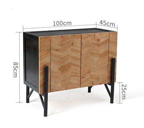Nordic Elegant Side Entrance Wood Cabinet - Image 6