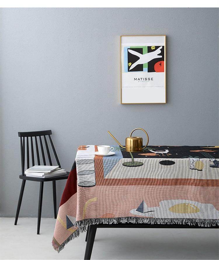 Nordic Geometric Throw Blankets - Image 6