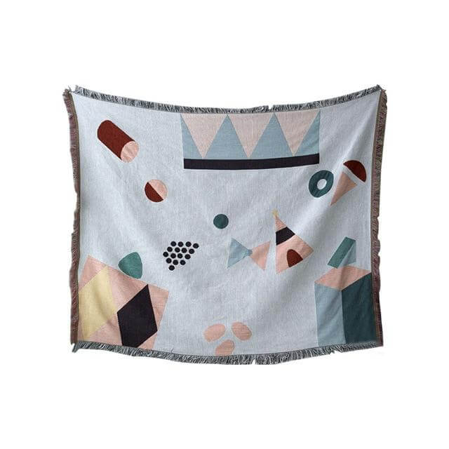 Nordic Geometric Throw Blankets - Image 7