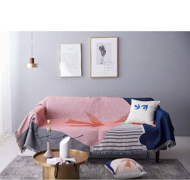 Nordic Geometric Throw Blankets - Image 8