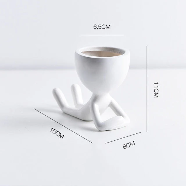 Nordic Hanging Miniature Human Flower Pots - Image 11